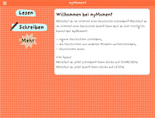 Tablet Screenshot of mymoment.ch